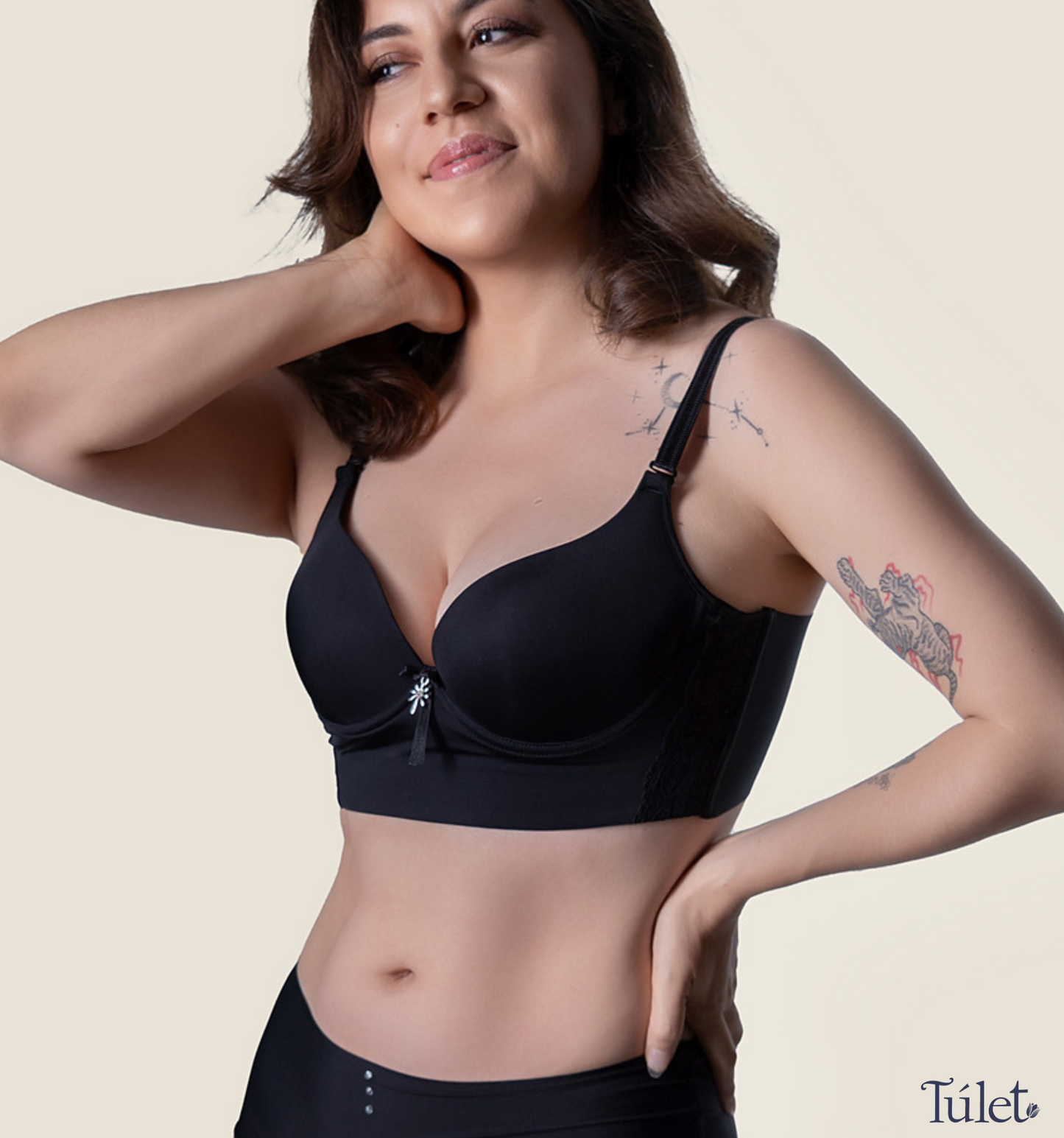 Brasier ajuste perfecto, copa entera para un realce natural