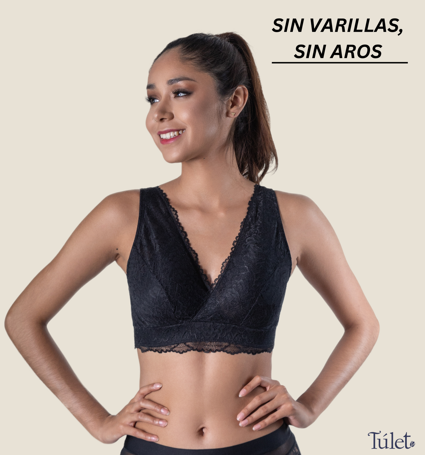 Bralette femenino sin varillas, sin aros