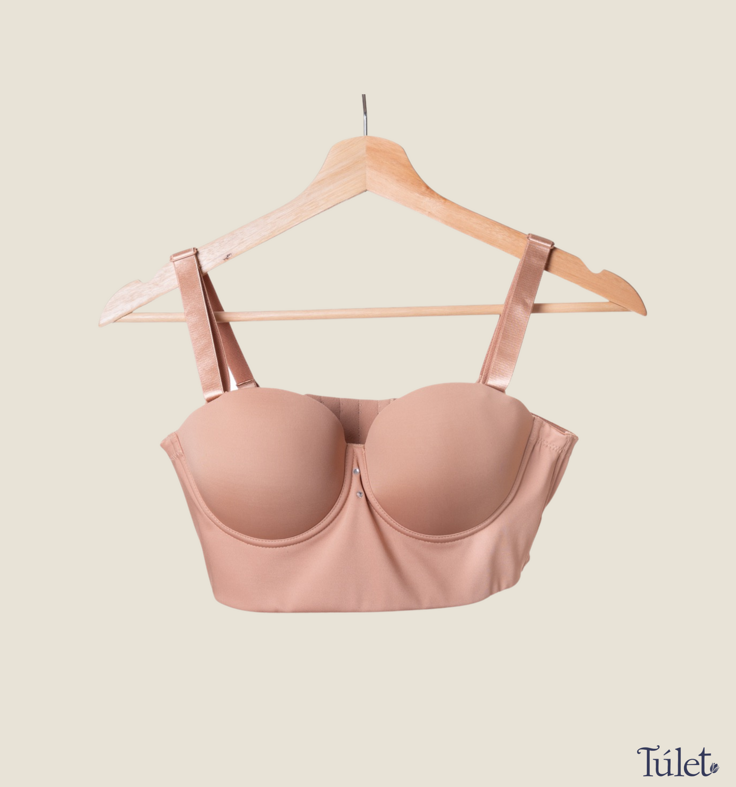 Brasier strapless, tirantes removibles