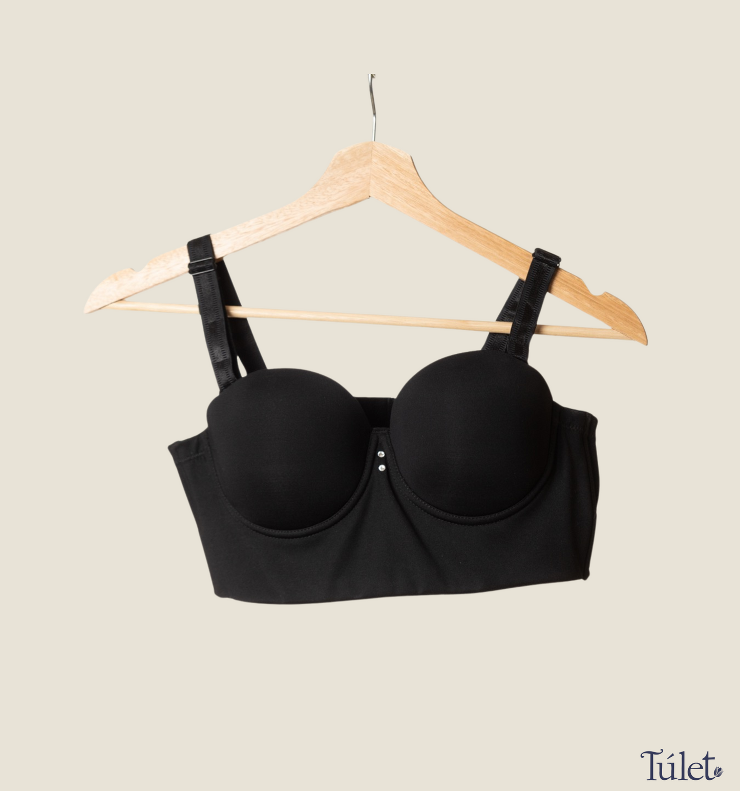 Brasier strapless, tirantes removibles